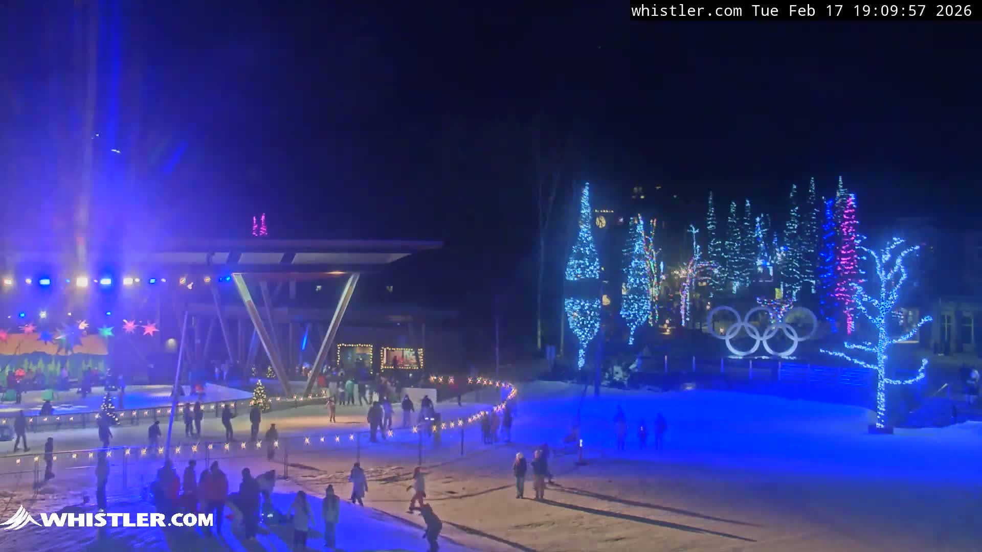 Whistler Downtown &  Olympic Plaza Live Cam - Whistler,  Squamish-Lillooet, Sea to Sky Country, Bristish Columbia, Canada