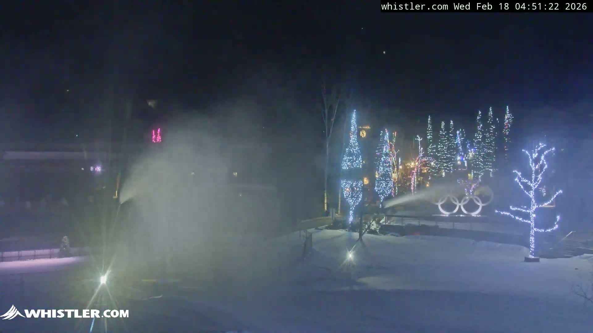 Whistler Downtown &  Olympic Plaza Live Cam - Whistler,  Squamish-Lillooet, Sea to Sky Country, Bristish Columbia, Canada