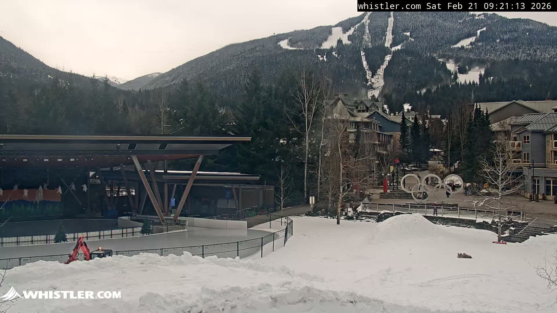 Whistler Downtown &  Olympic Plaza Live Cam - Whistler,  Squamish-Lillooet, Sea to Sky Country, Bristish Columbia, Canada