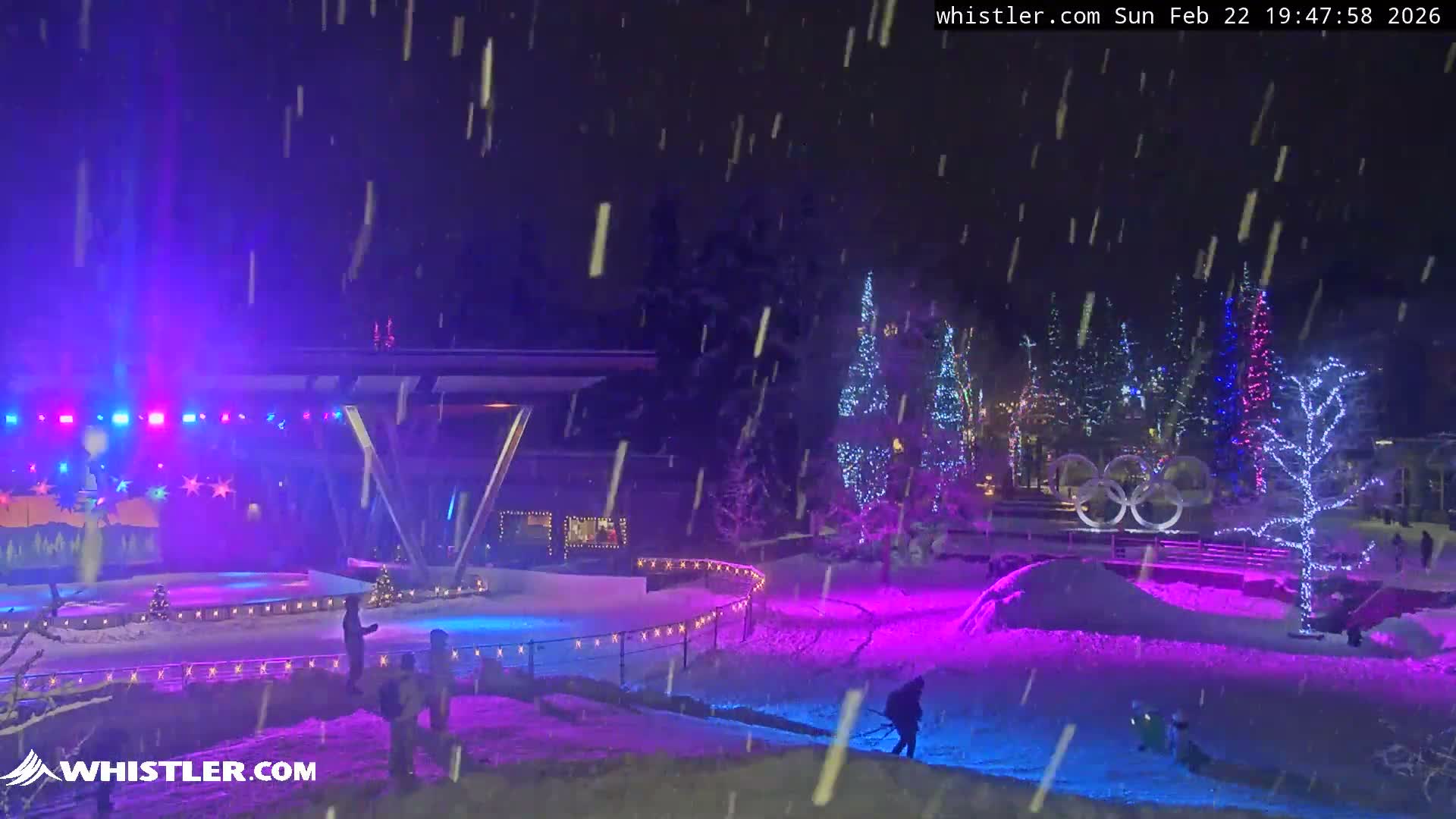 Whistler Downtown &  Olympic Plaza Live Cam - Whistler,  Squamish-Lillooet, Sea to Sky Country, Bristish Columbia, Canada