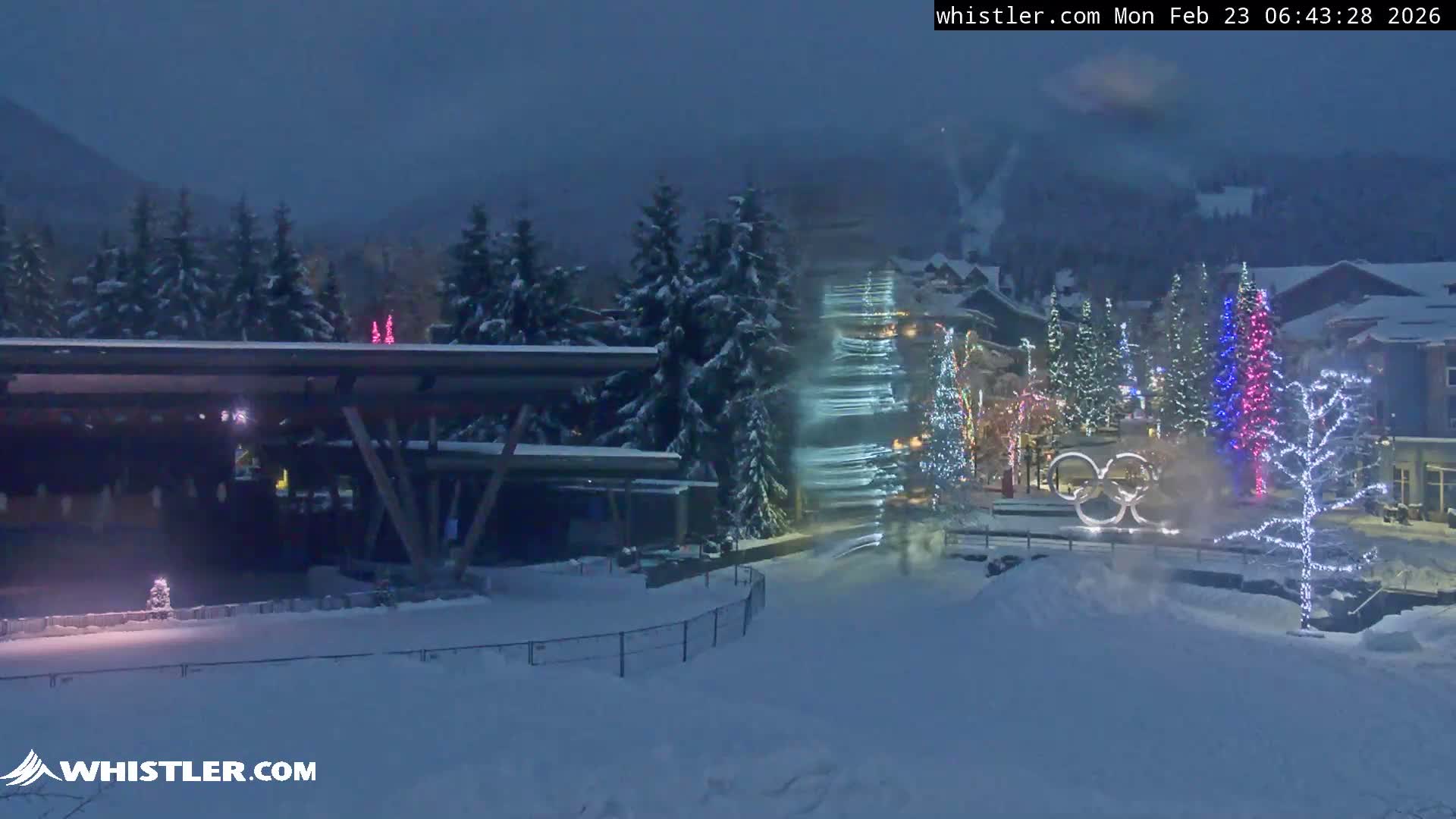 Whistler Downtown &  Olympic Plaza Live Cam - Whistler,  Squamish-Lillooet, Sea to Sky Country, Bristish Columbia, Canada