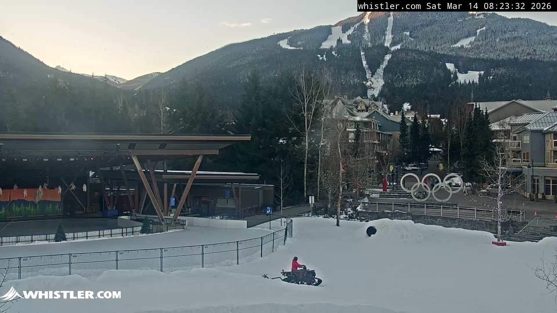 Whistler Downtown &  Olympic Plaza Live Cam - Whistler,  Squamish-Lillooet, Sea to Sky Country, Bristish Columbia, Canada
