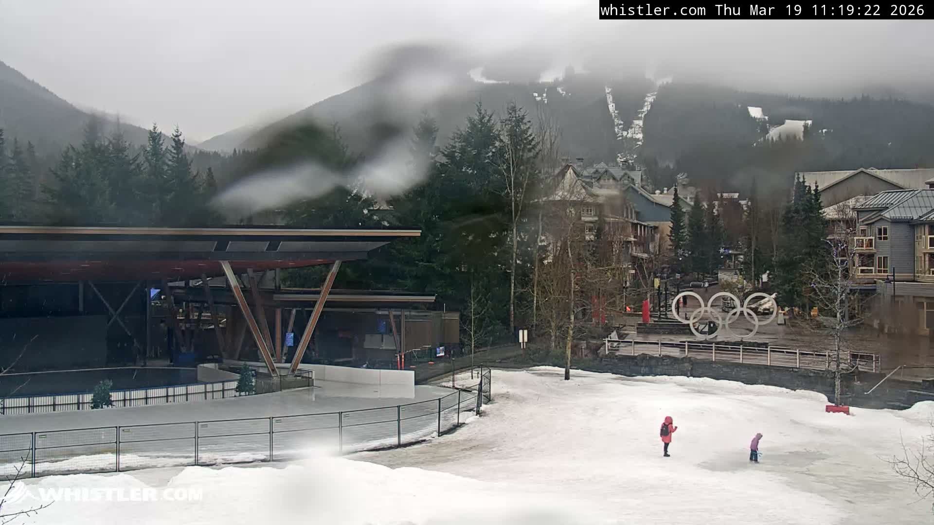 Whistler Downtown &  Olympic Plaza Live Cam - Whistler,  Squamish-Lillooet, Sea to Sky Country, Bristish Columbia, Canada