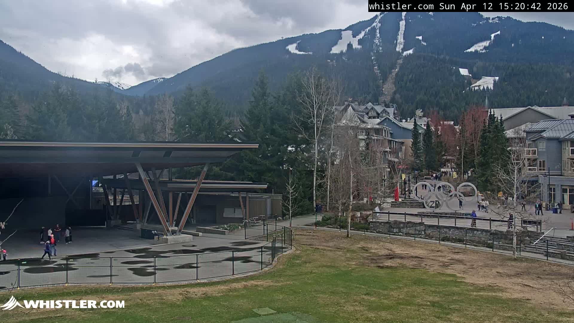 Whistler Downtown &  Olympic Plaza Live Cam - Whistler,  Squamish-Lillooet, Sea to Sky Country, Bristish Columbia, Canada