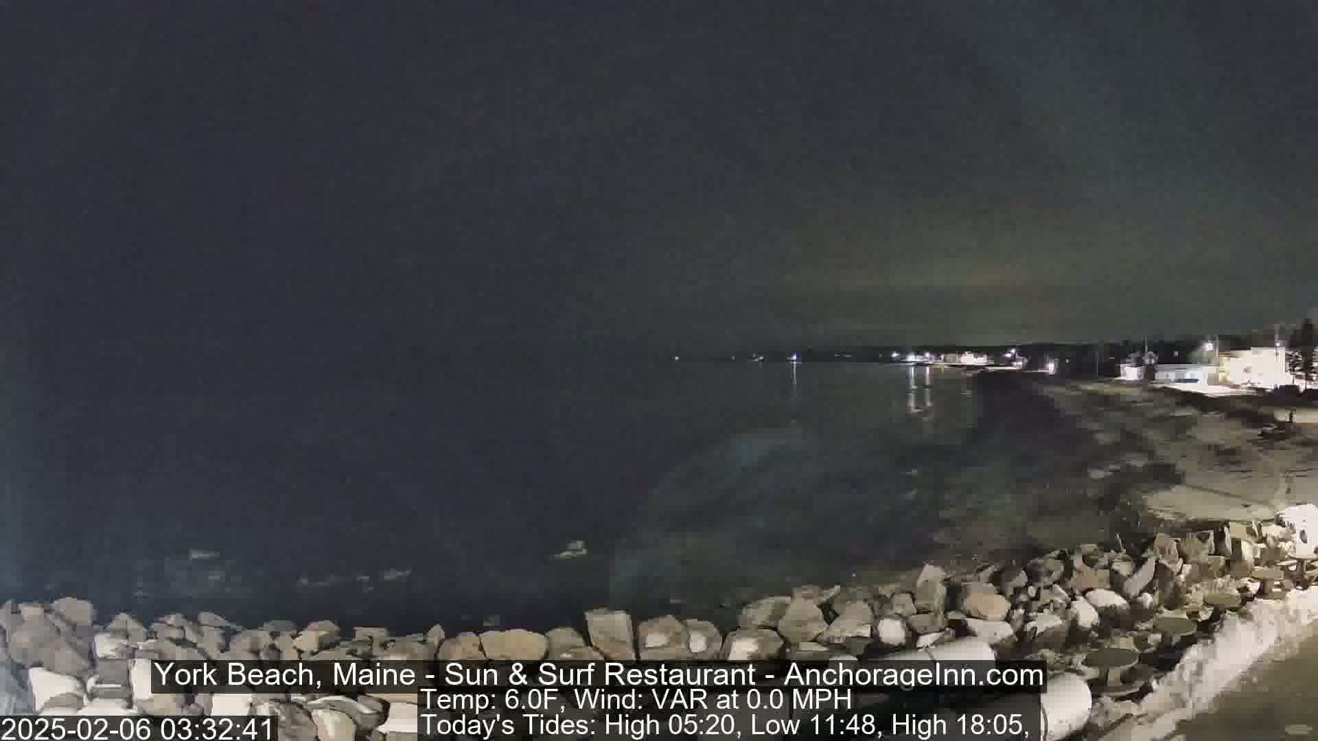 York Beach Surf Live Cam - Maine, USA