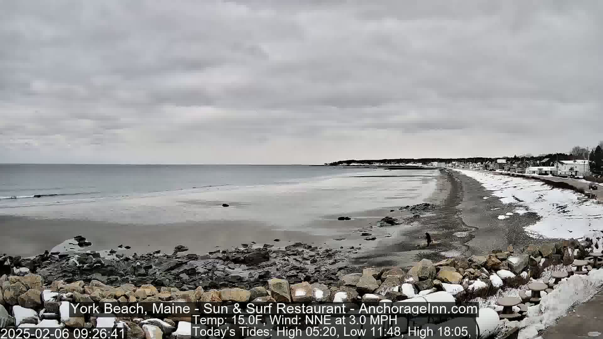 York Beach Surf Live Cam - Maine, USA