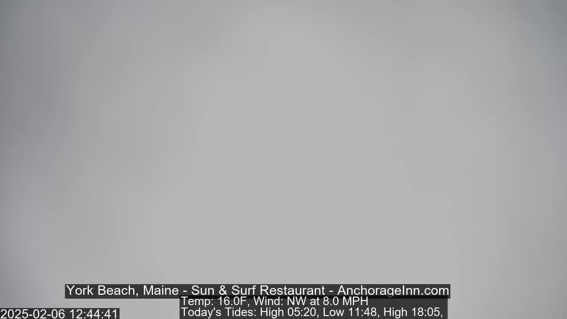 York Beach Surf Live Cam - Maine, USA