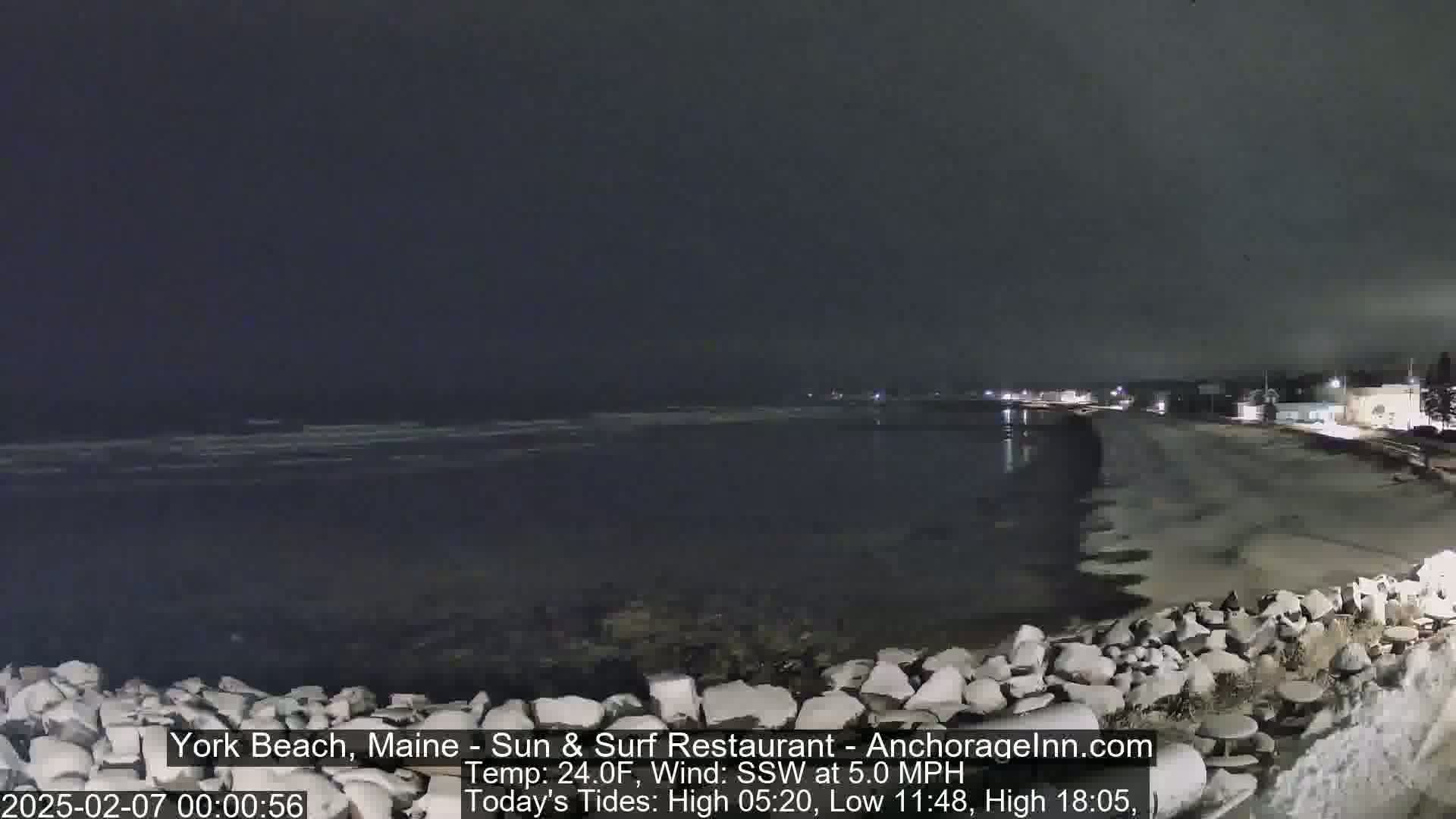 York Beach Surf Live Cam - Maine, USA
