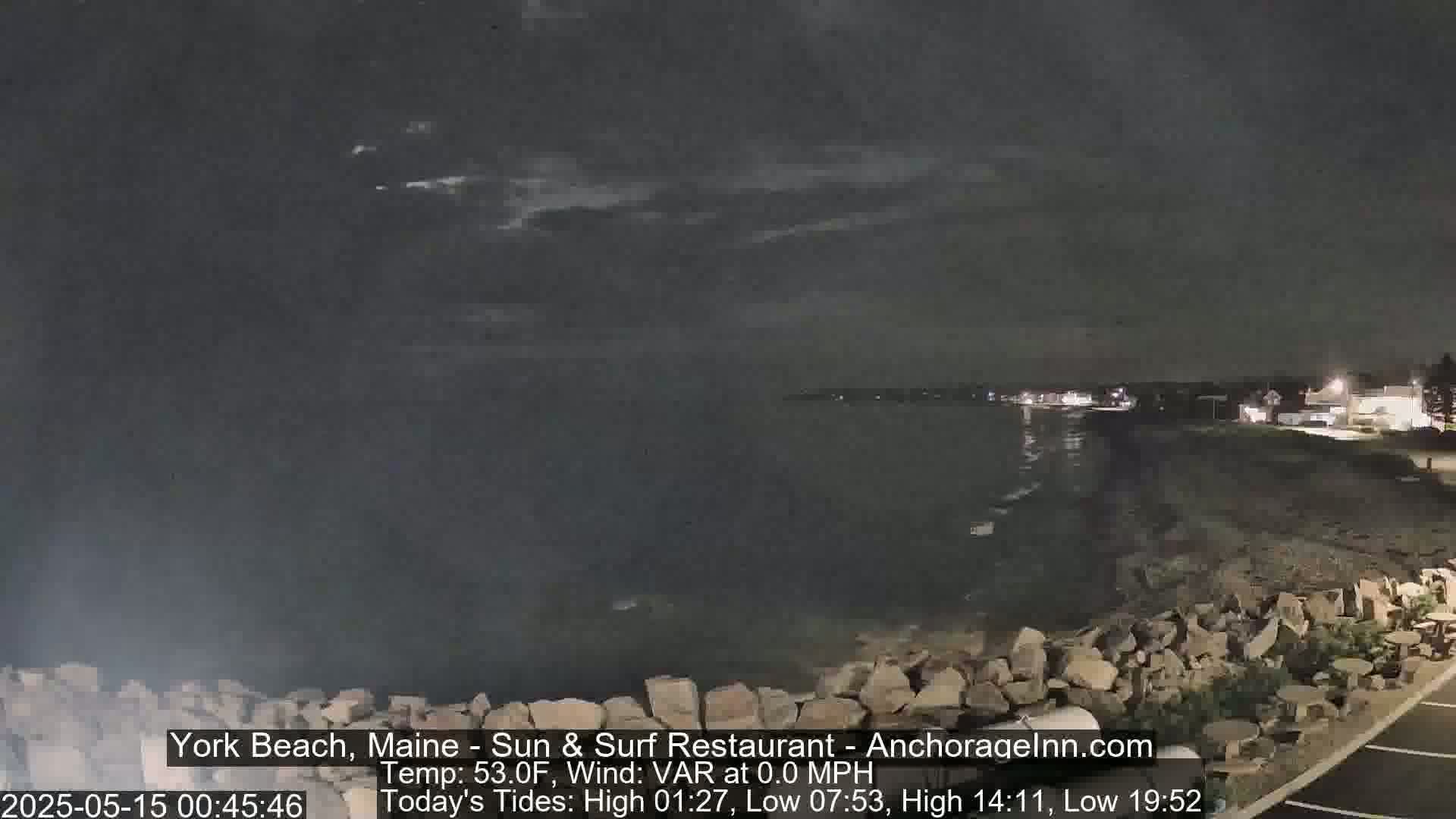 York Beach Surf Live Cam - Maine, USA
