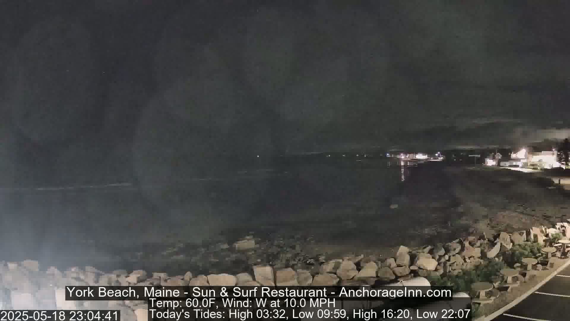 York Beach Surf Live Cam - Maine, USA