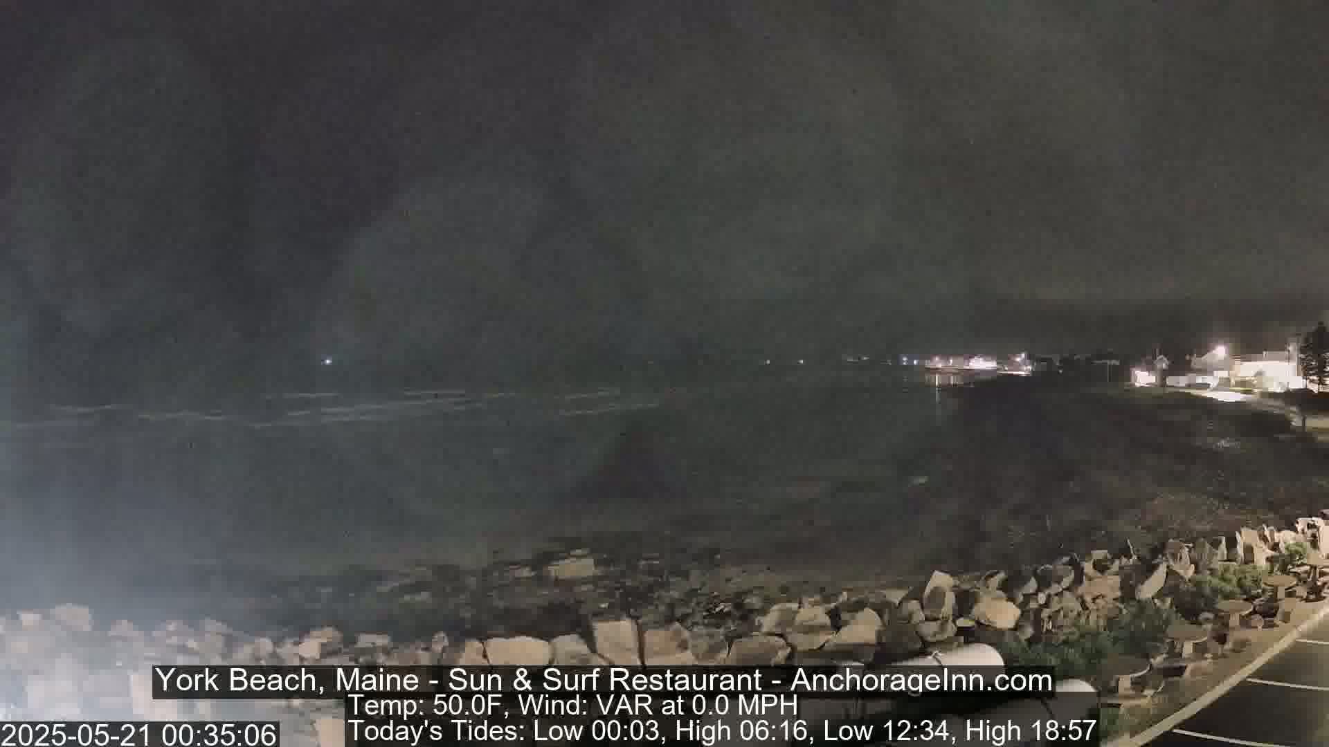 York Beach Surf Live Cam - Maine, USA