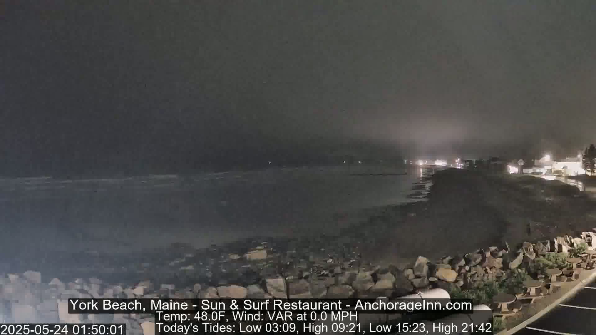 York Beach Surf Live Cam - Maine, USA
