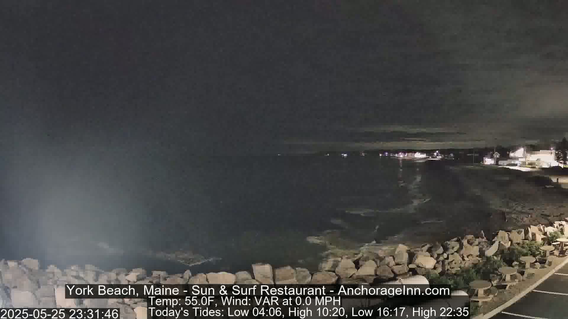 York Beach Surf Live Cam - Maine, USA