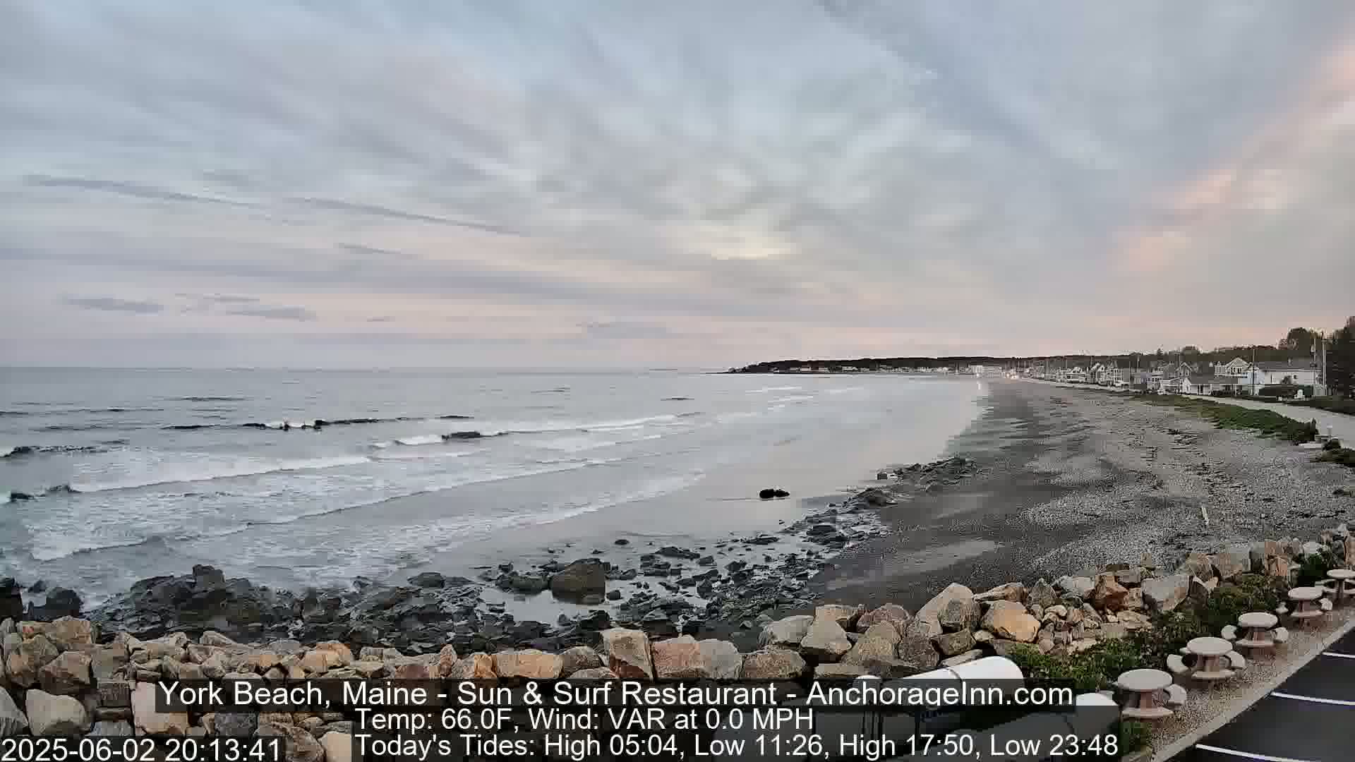 York Beach Surf Live Cam - Maine, USA