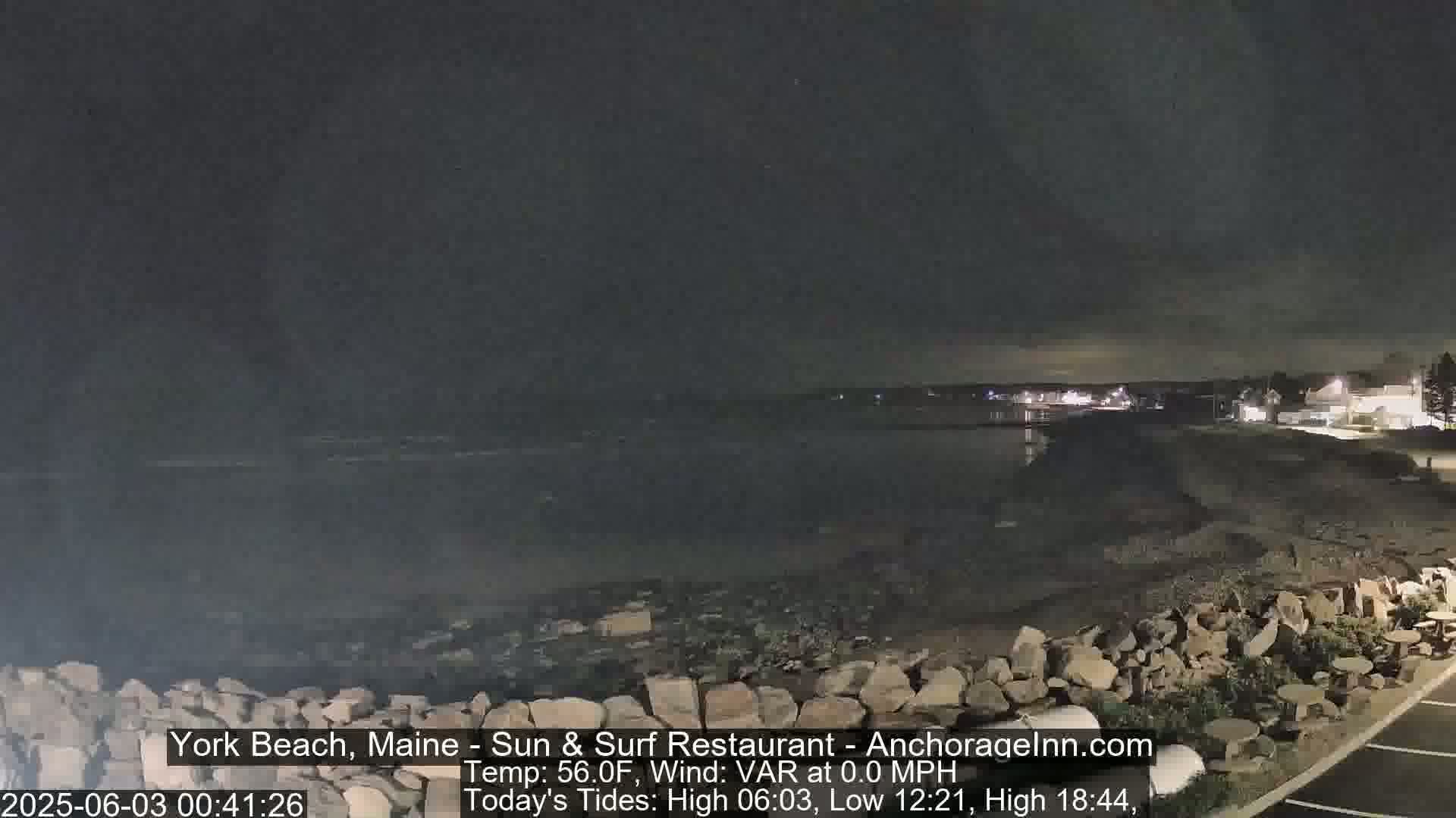 York Beach Surf Live Cam - Maine, USA