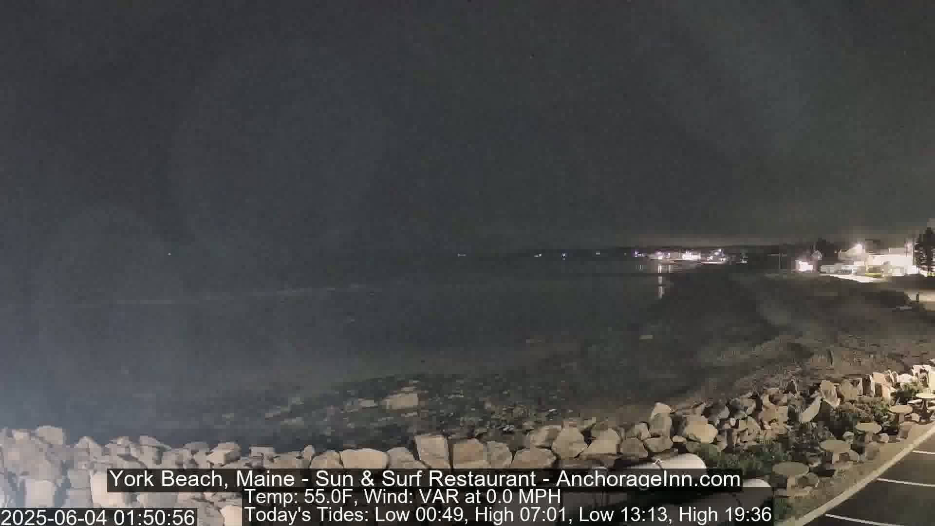 York Beach Surf Live Cam - Maine, USA