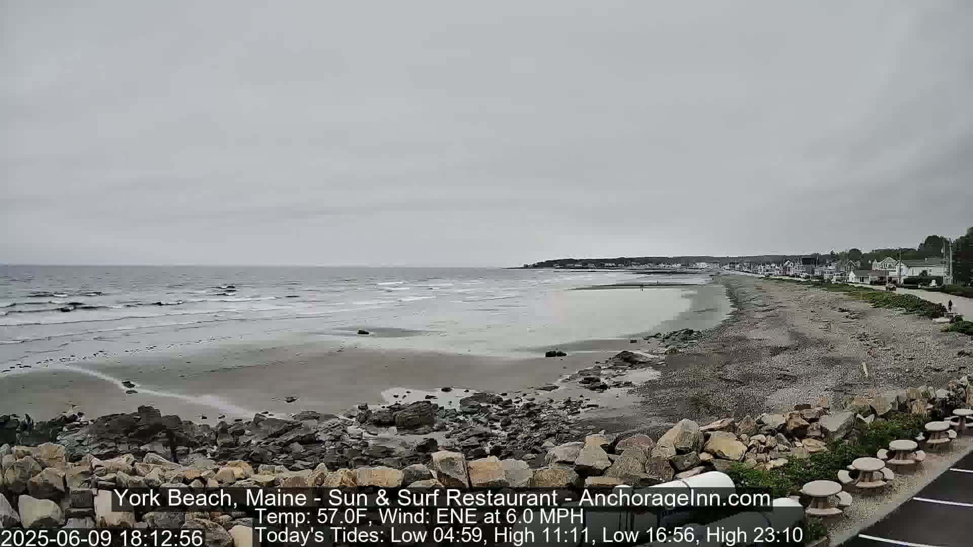 York Beach Surf Live Cam - Maine, USA
