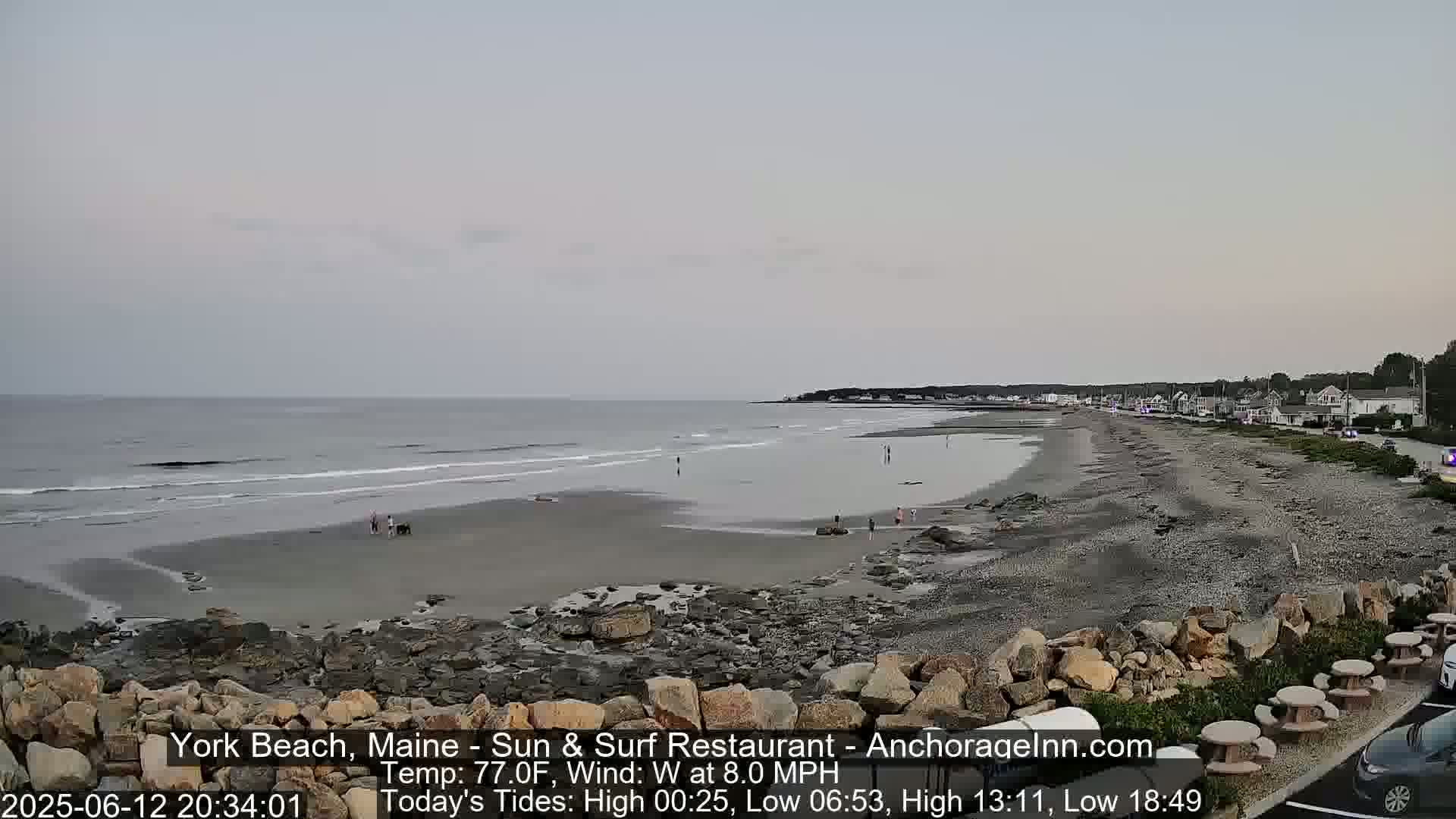 York Beach Surf Live Cam - Maine, USA
