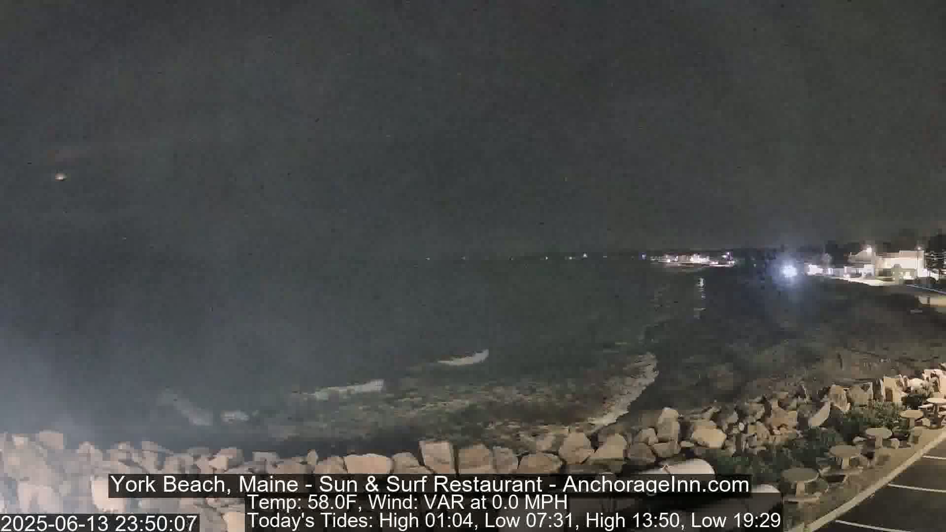 York Beach Surf Live Cam - Maine, USA