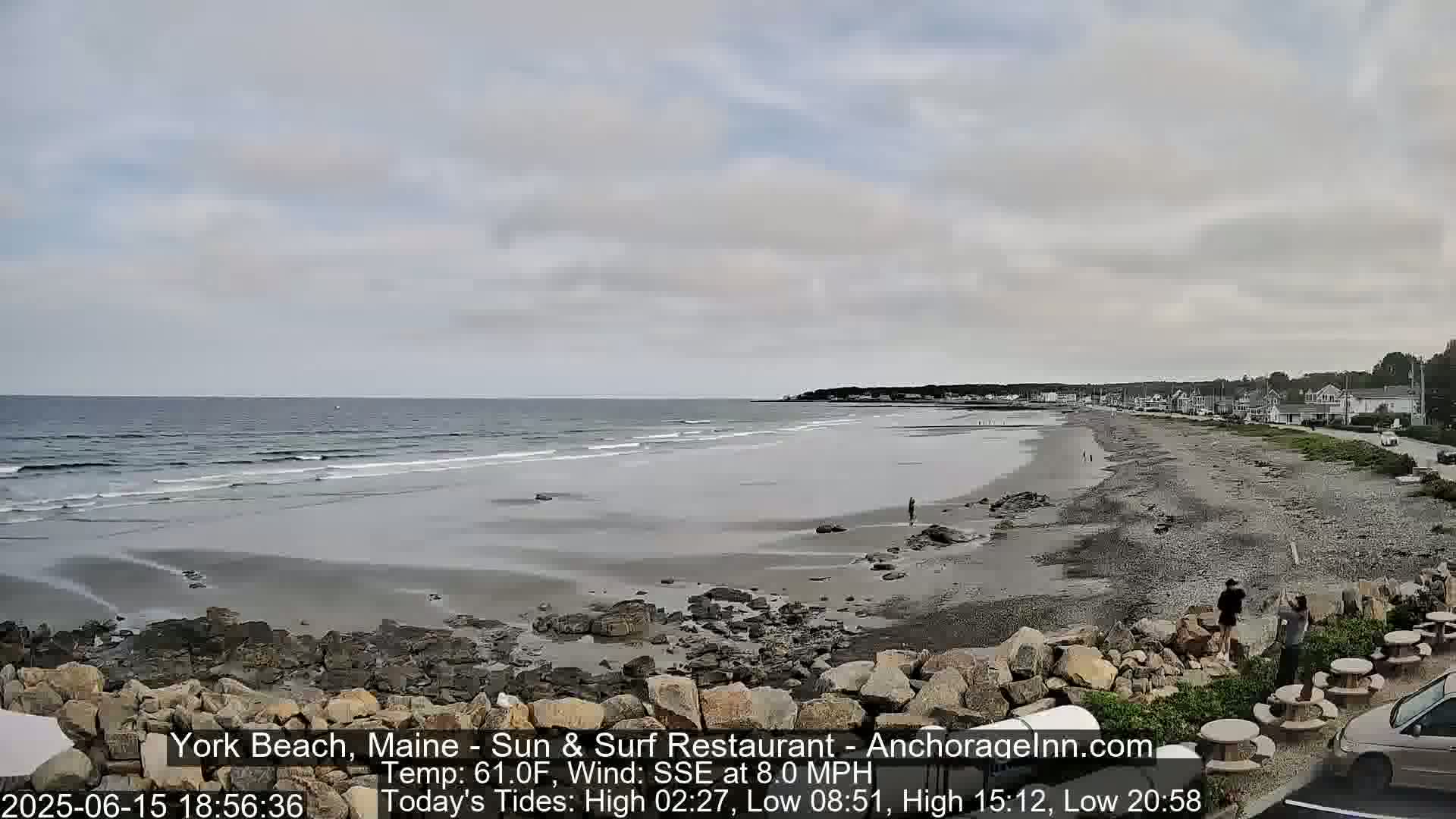 York Beach Surf Live Cam - Maine, USA
