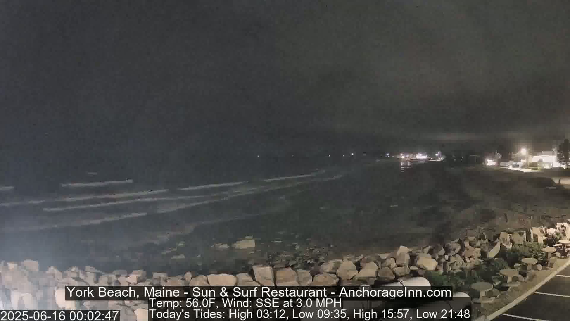 York Beach Surf Live Cam - Maine, USA
