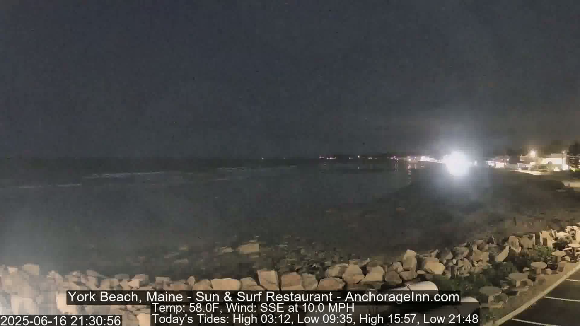 York Beach Surf Live Cam - Maine, USA