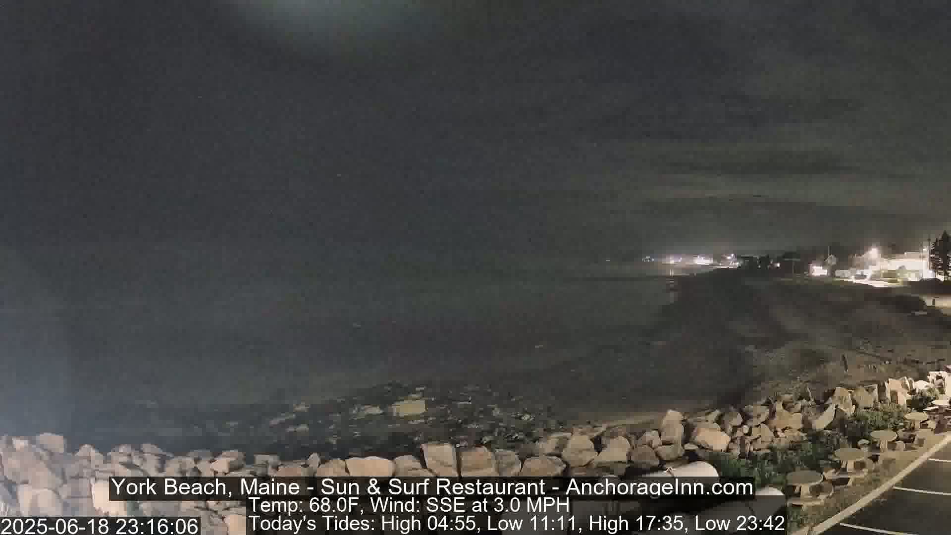 York Beach Surf Live Cam - Maine, USA