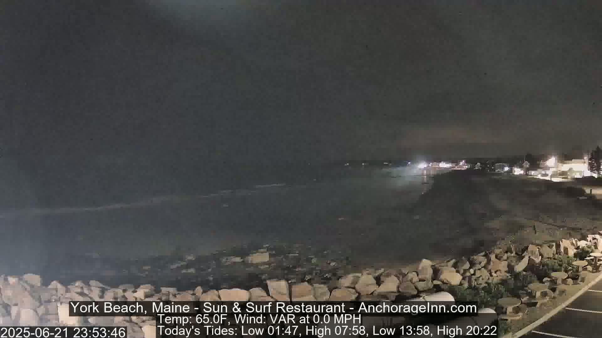 York Beach Surf Live Cam - Maine, USA