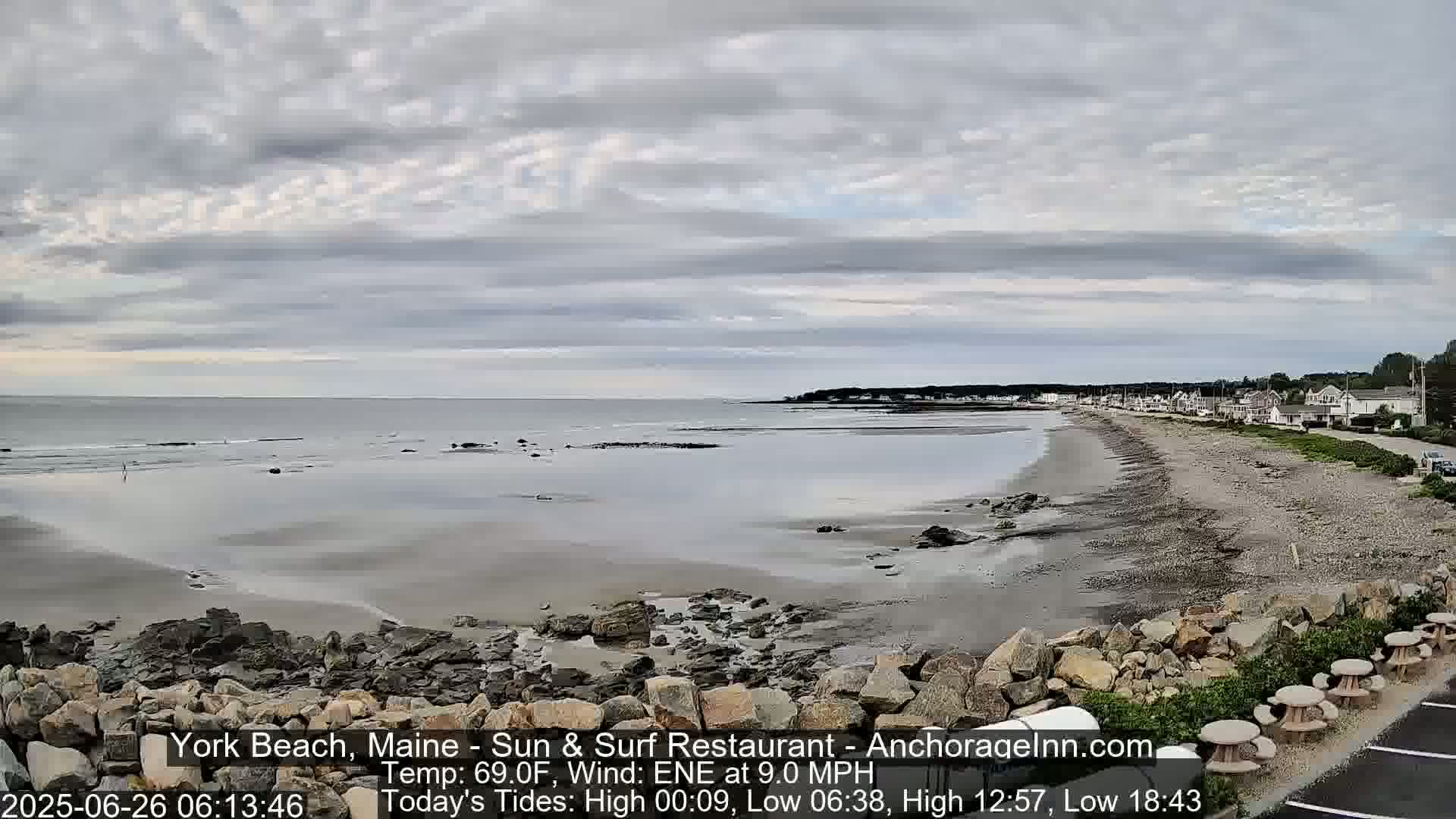 York Beach Surf Live Cam - Maine, USA