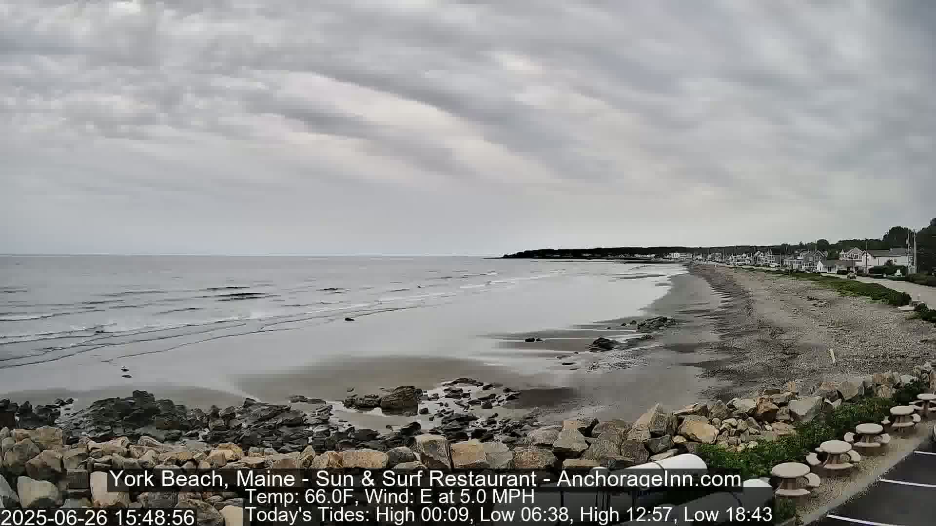 York Beach Surf Live Cam - Maine, USA