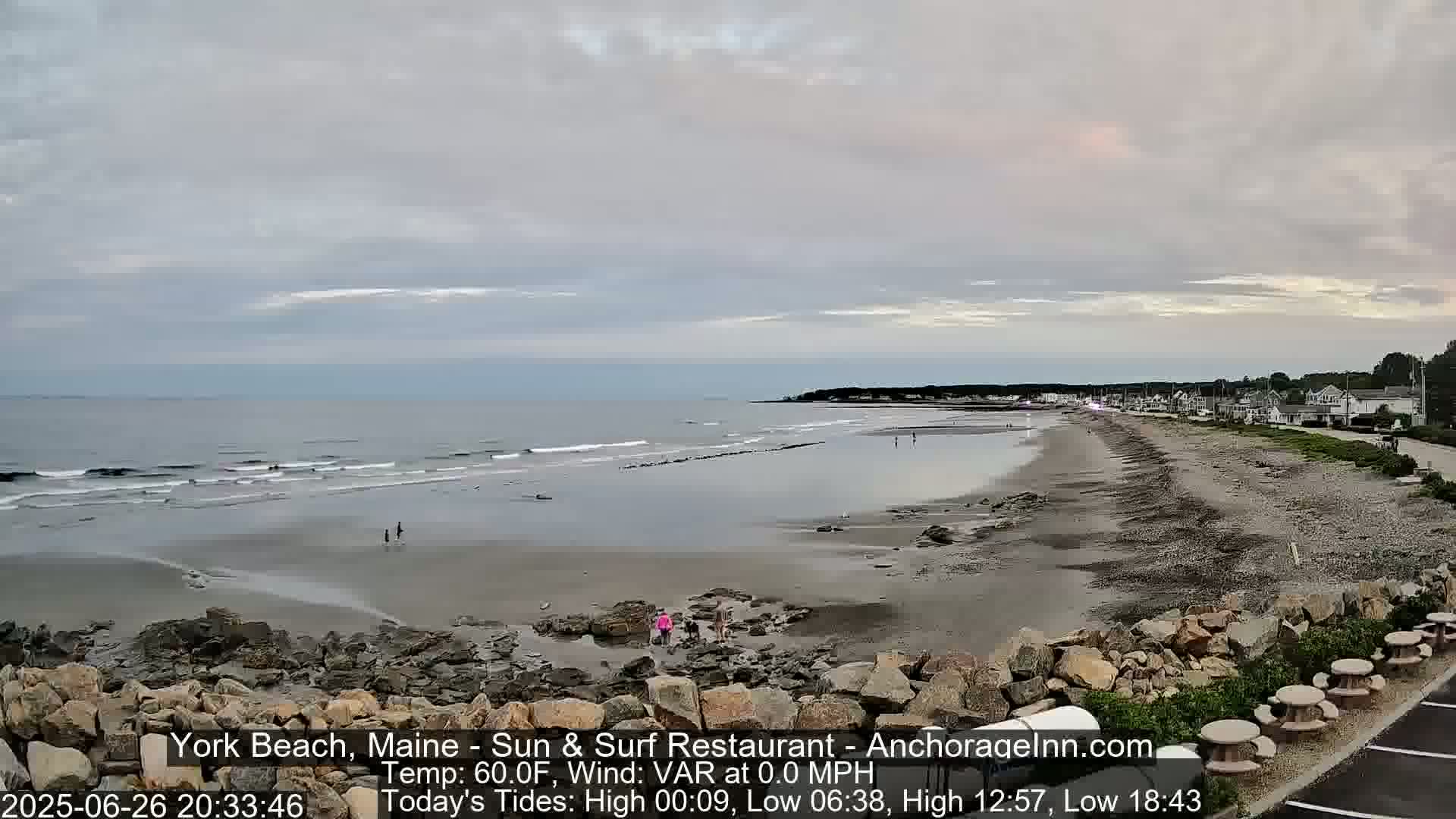 York Beach Surf Live Cam - Maine, USA