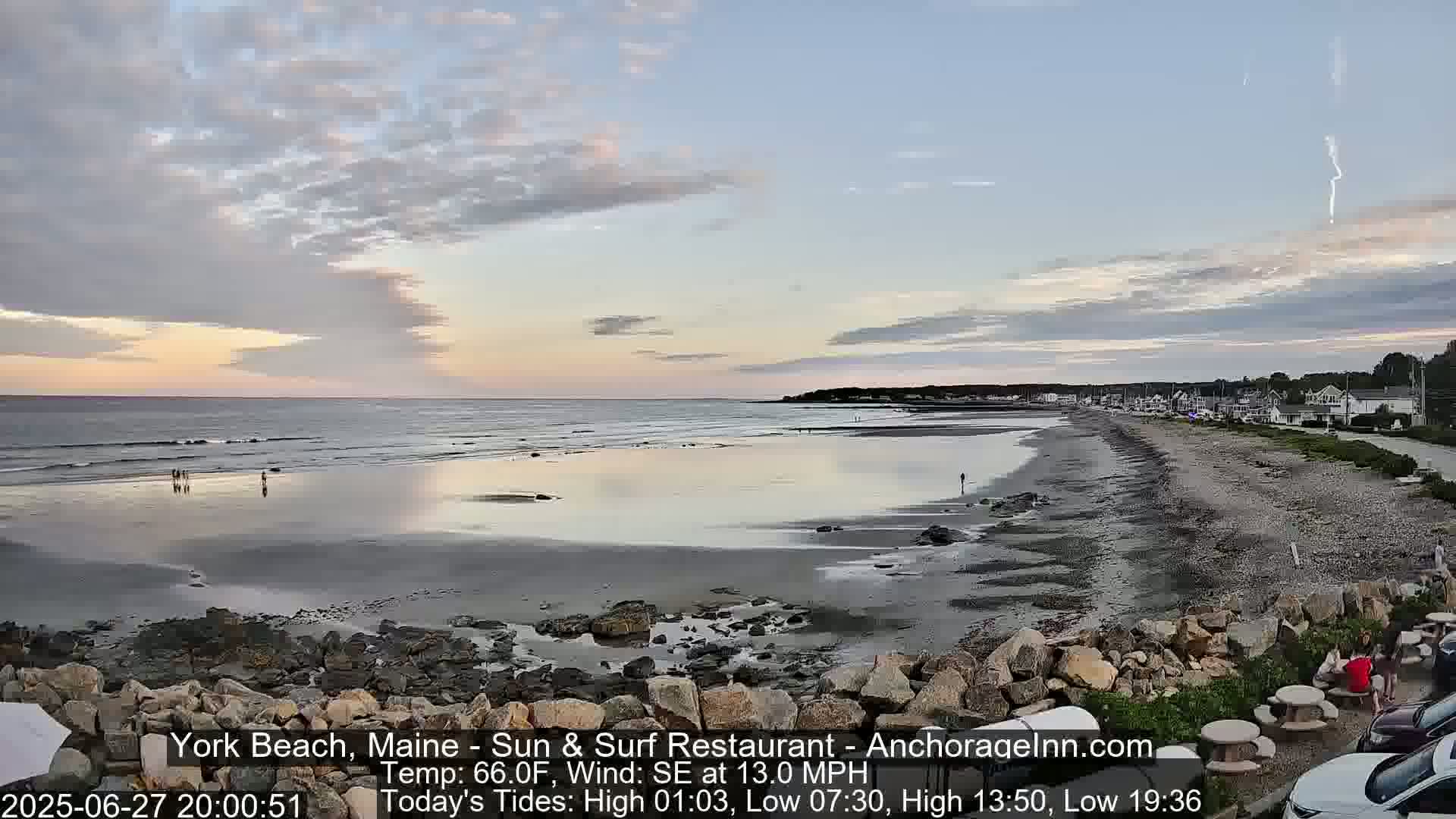 York Beach Surf Live Cam - Maine, USA