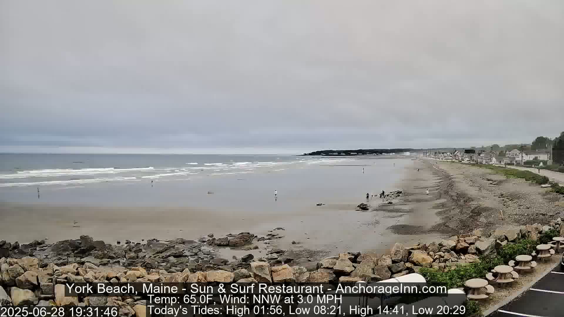 York Beach Surf Live Cam - Maine, USA