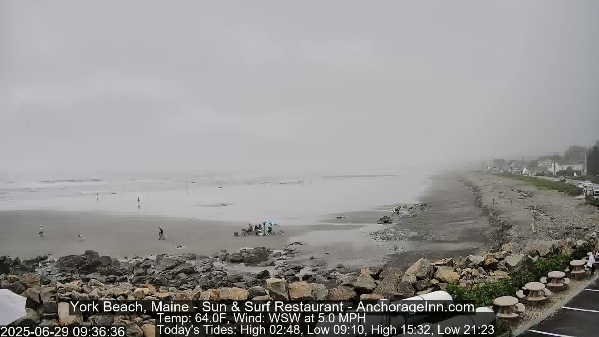 York Beach Surf Live Cam - Maine, USA