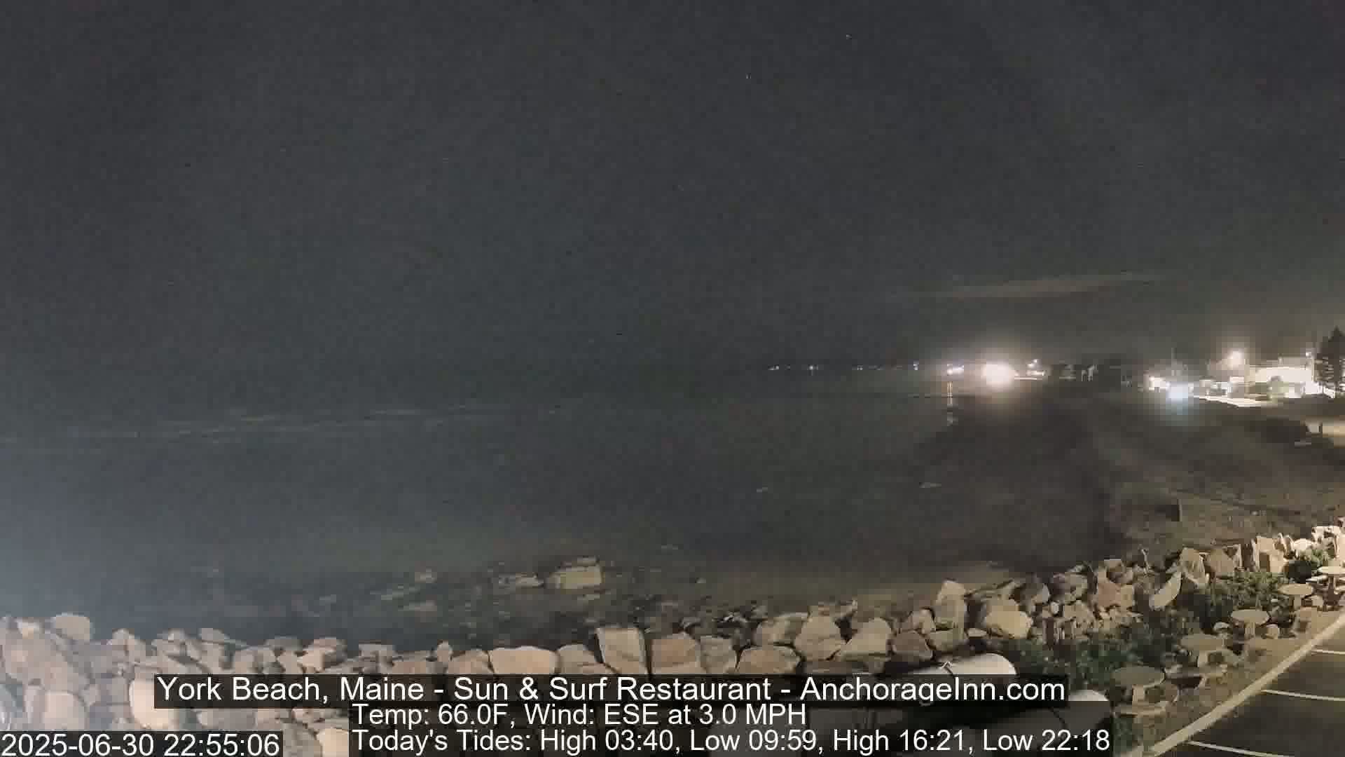York Beach Surf Live Cam - Maine, USA
