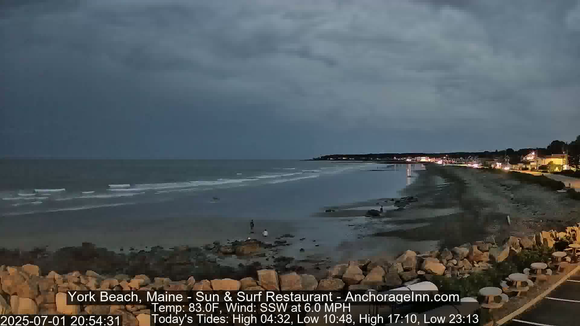 York Beach Surf Live Cam - Maine, USA
