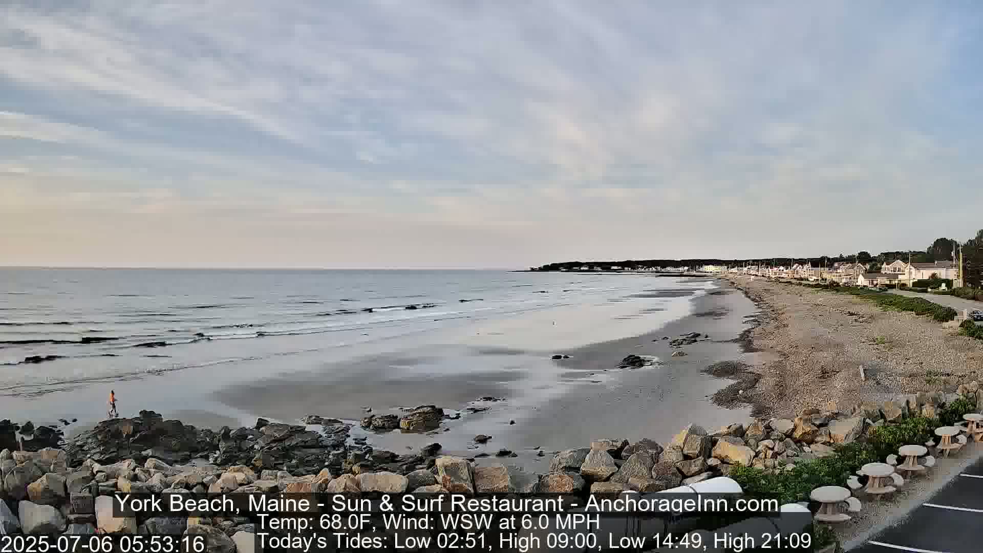 York Beach Surf Live Cam - Maine, USA