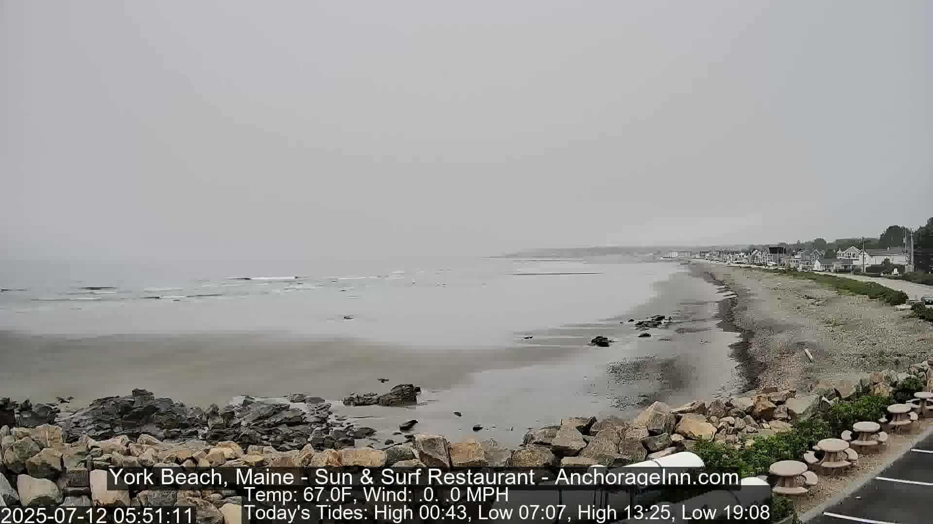 York Beach Surf Live Cam - Maine, USA