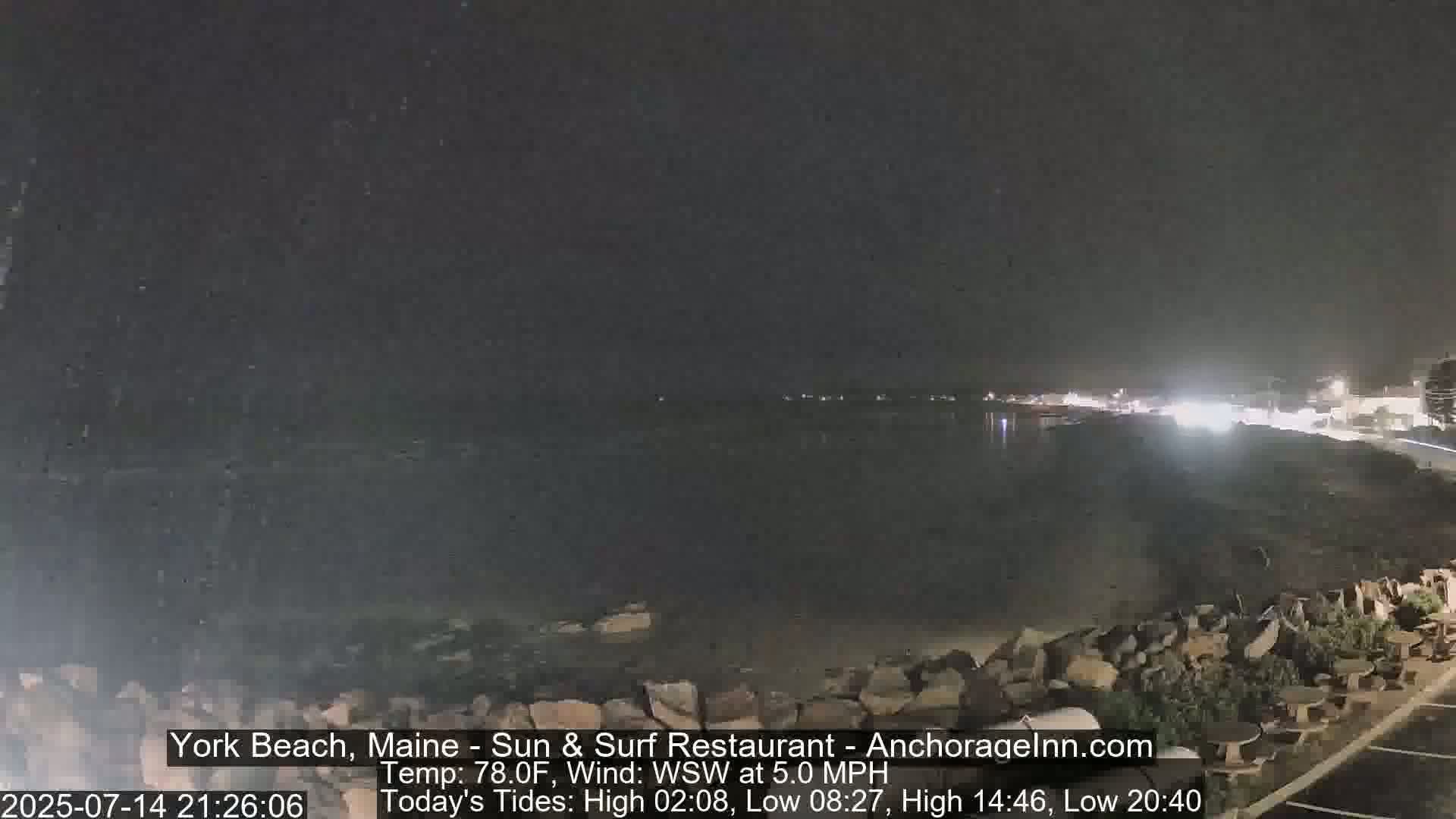 York Beach Surf Live Cam - Maine, USA