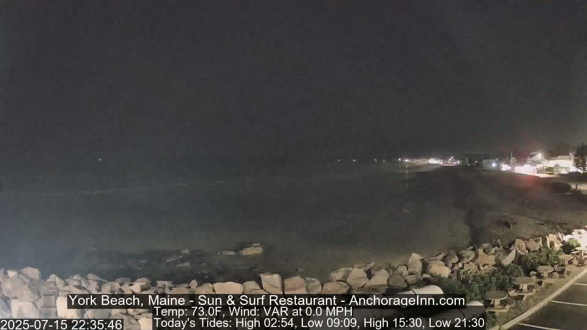 York Beach Surf Live Cam - Maine, USA