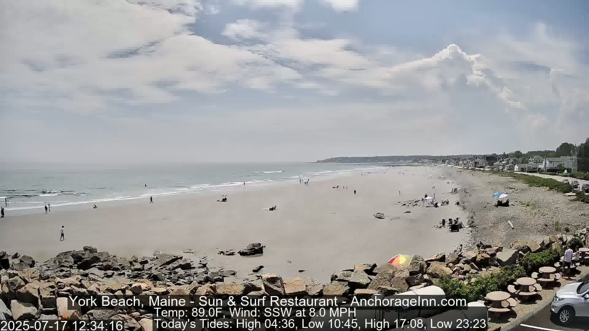 York Beach Surf Live Cam - Maine, USA