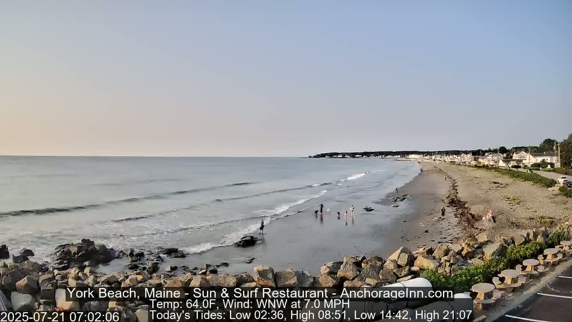 York Beach Surf Live Cam - Maine, USA