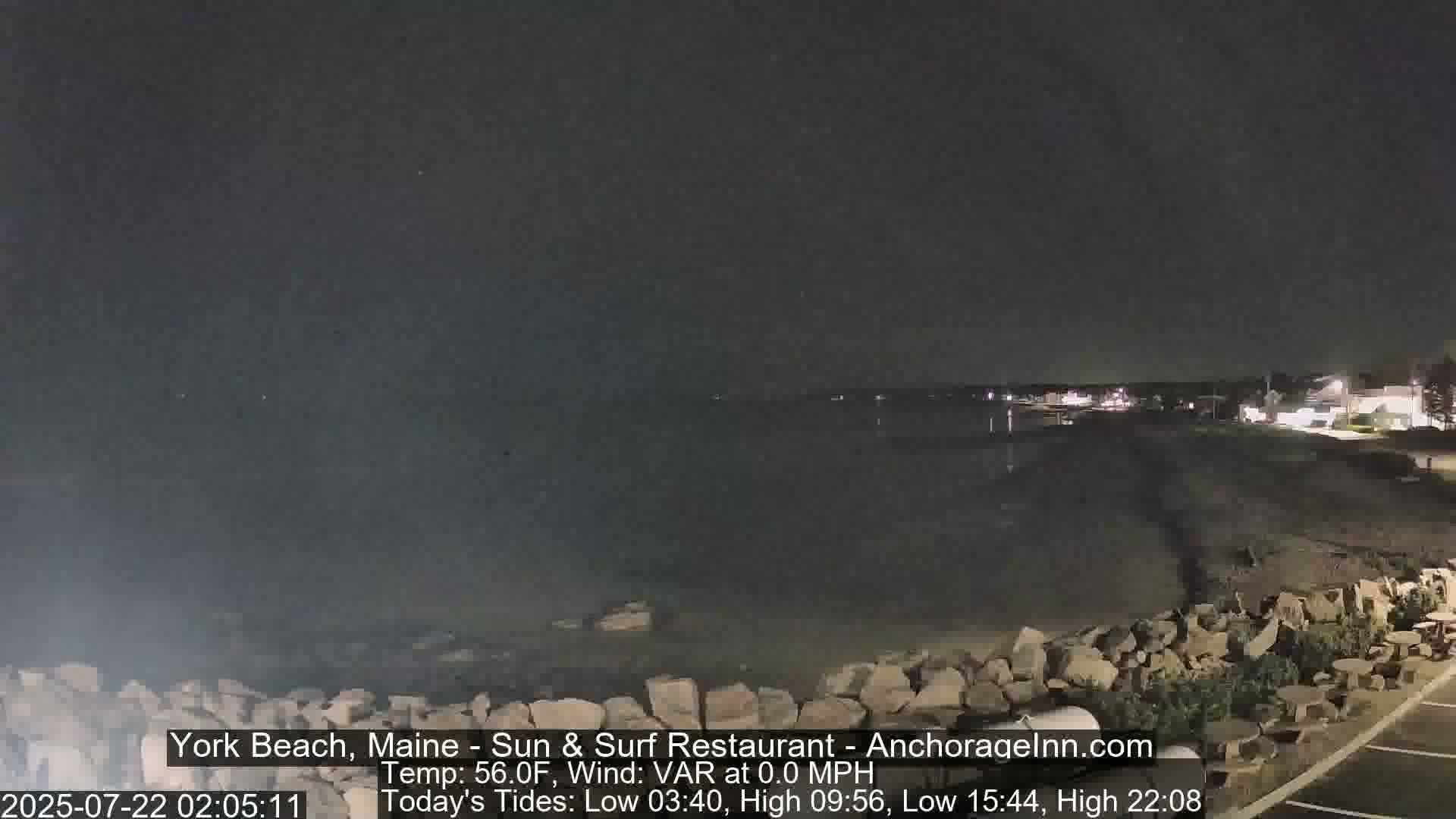 York Beach Surf Live Cam - Maine, USA
