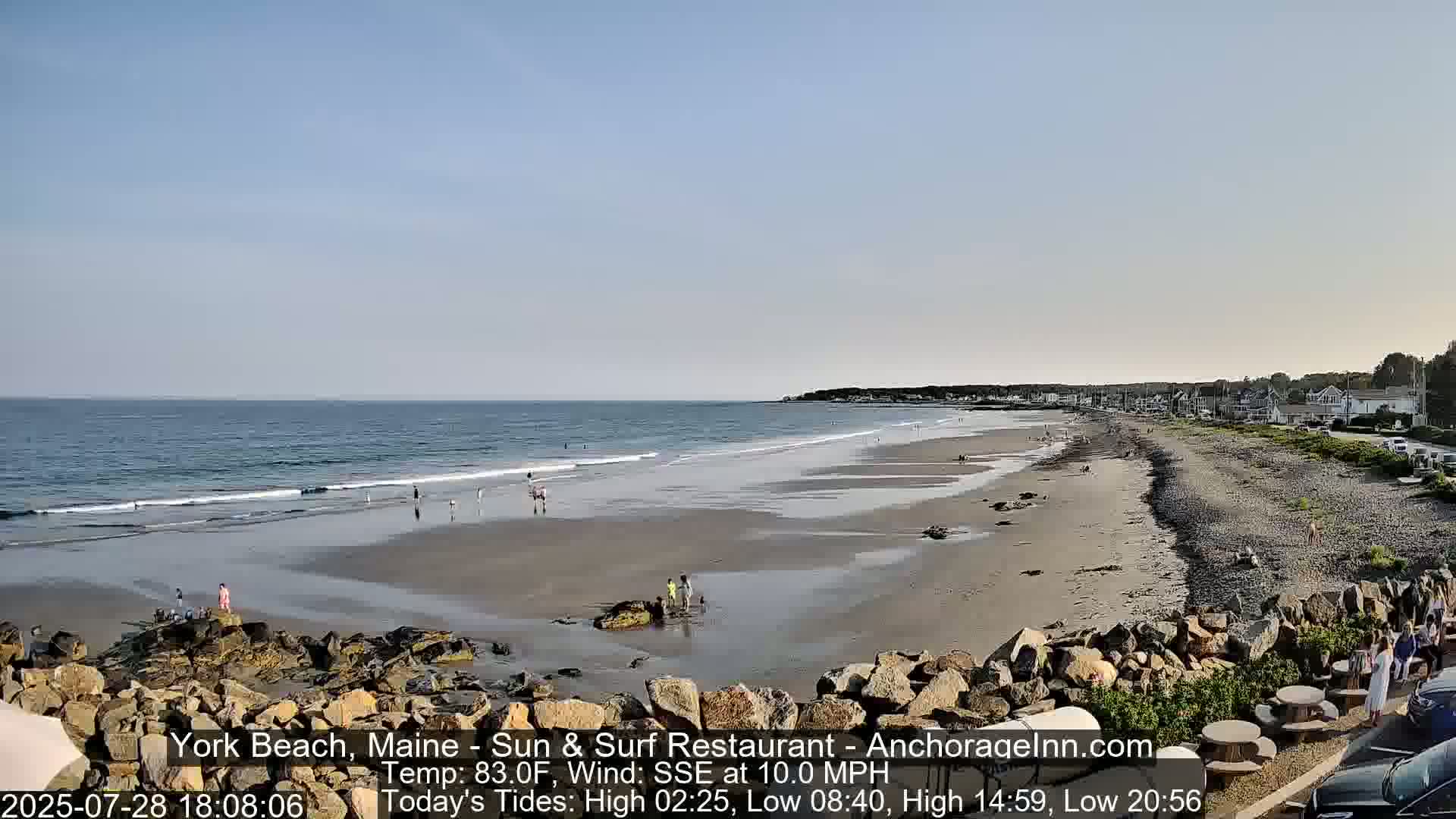 York Beach Surf Live Cam - Maine, USA