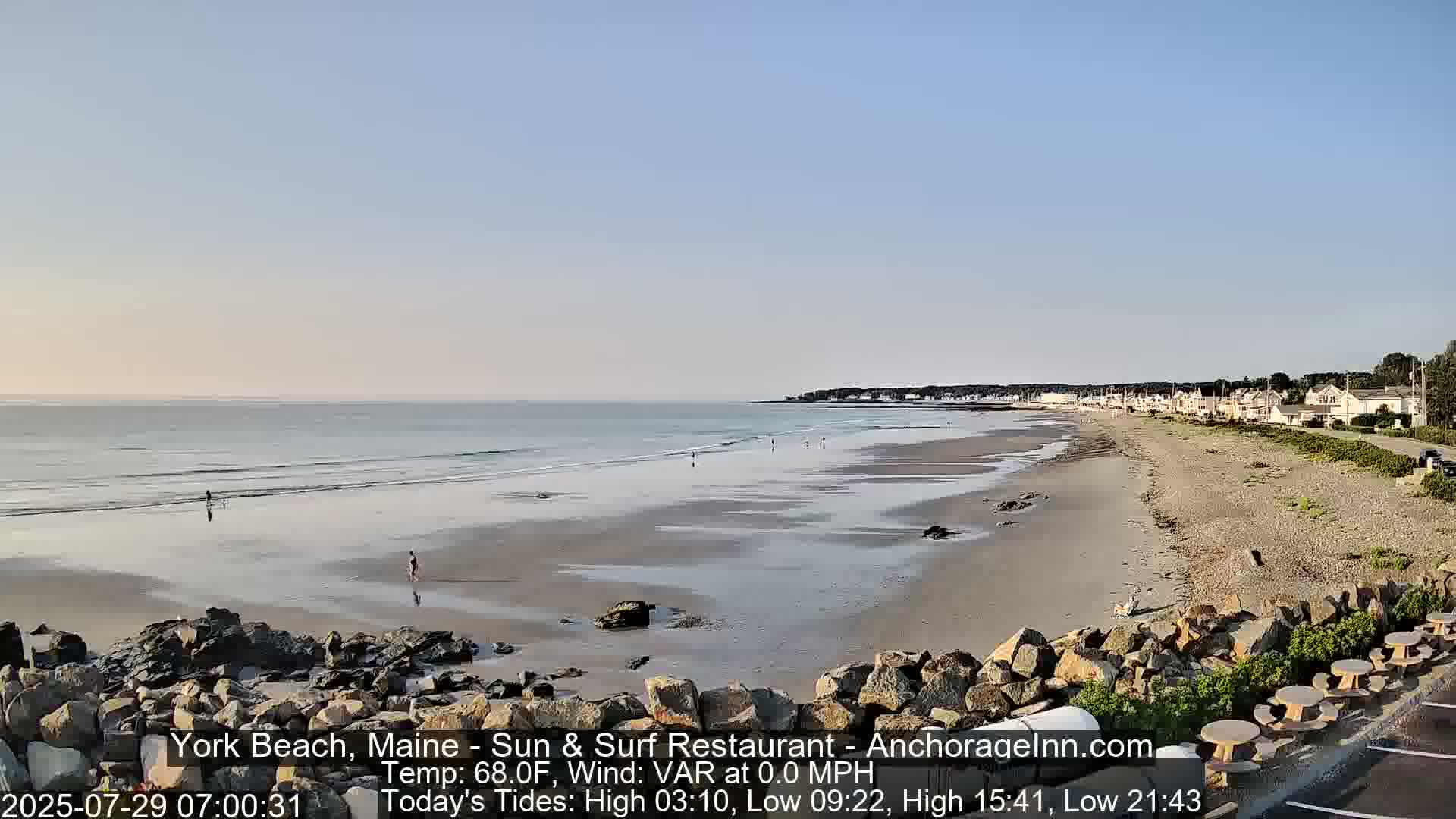 York Beach Surf Live Cam - Maine, USA