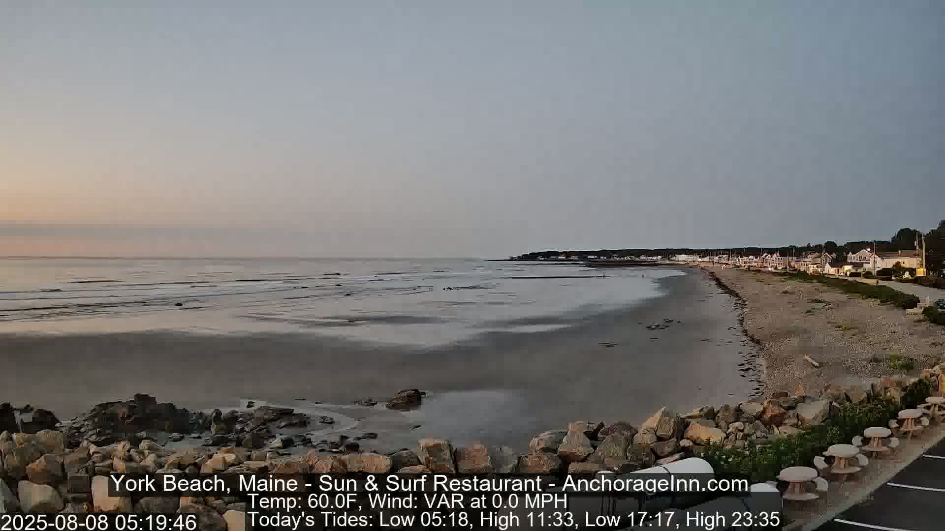York Beach Surf Live Cam - Maine, USA