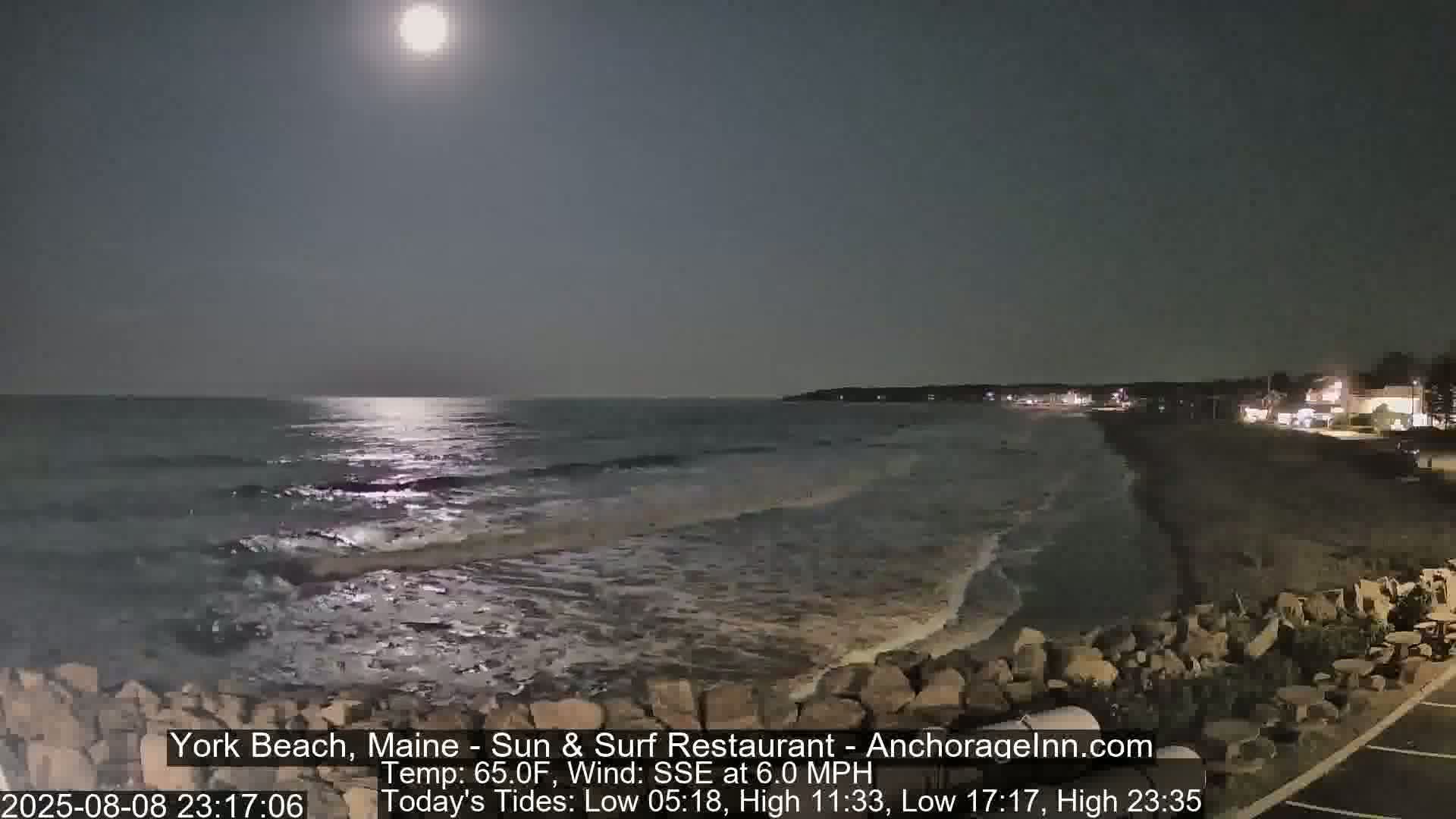 York Beach Surf Live Cam - Maine, USA