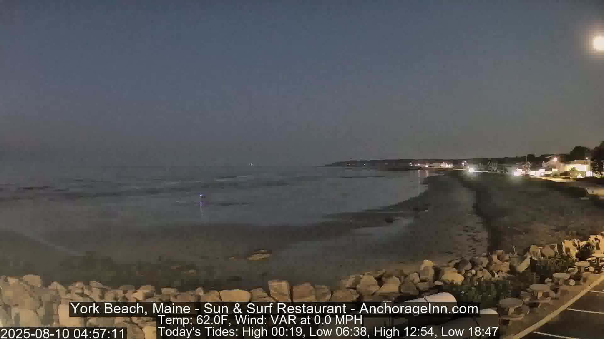 York Beach Surf Live Cam - Maine, USA