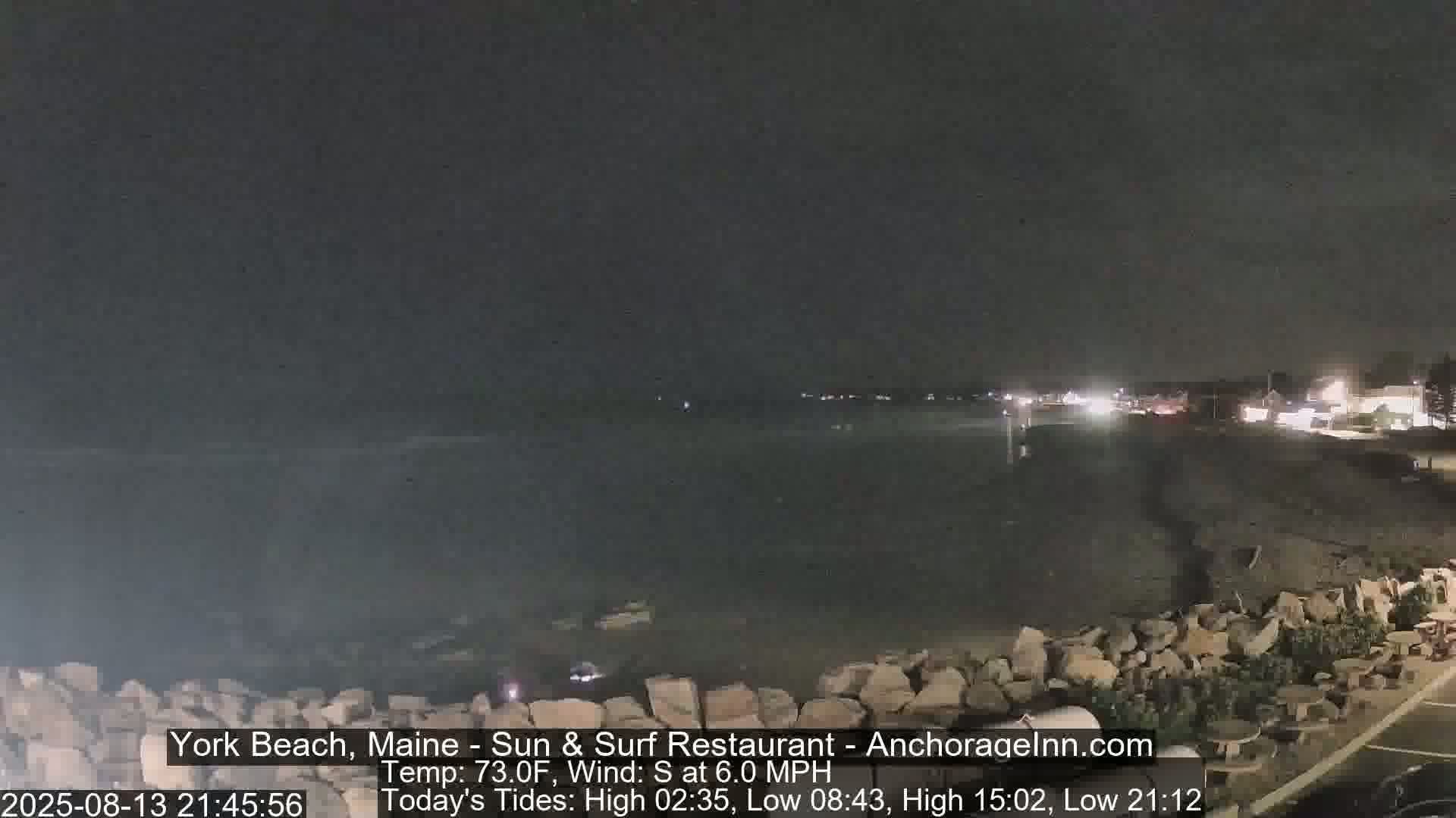 York Beach Surf Live Cam - Maine, USA