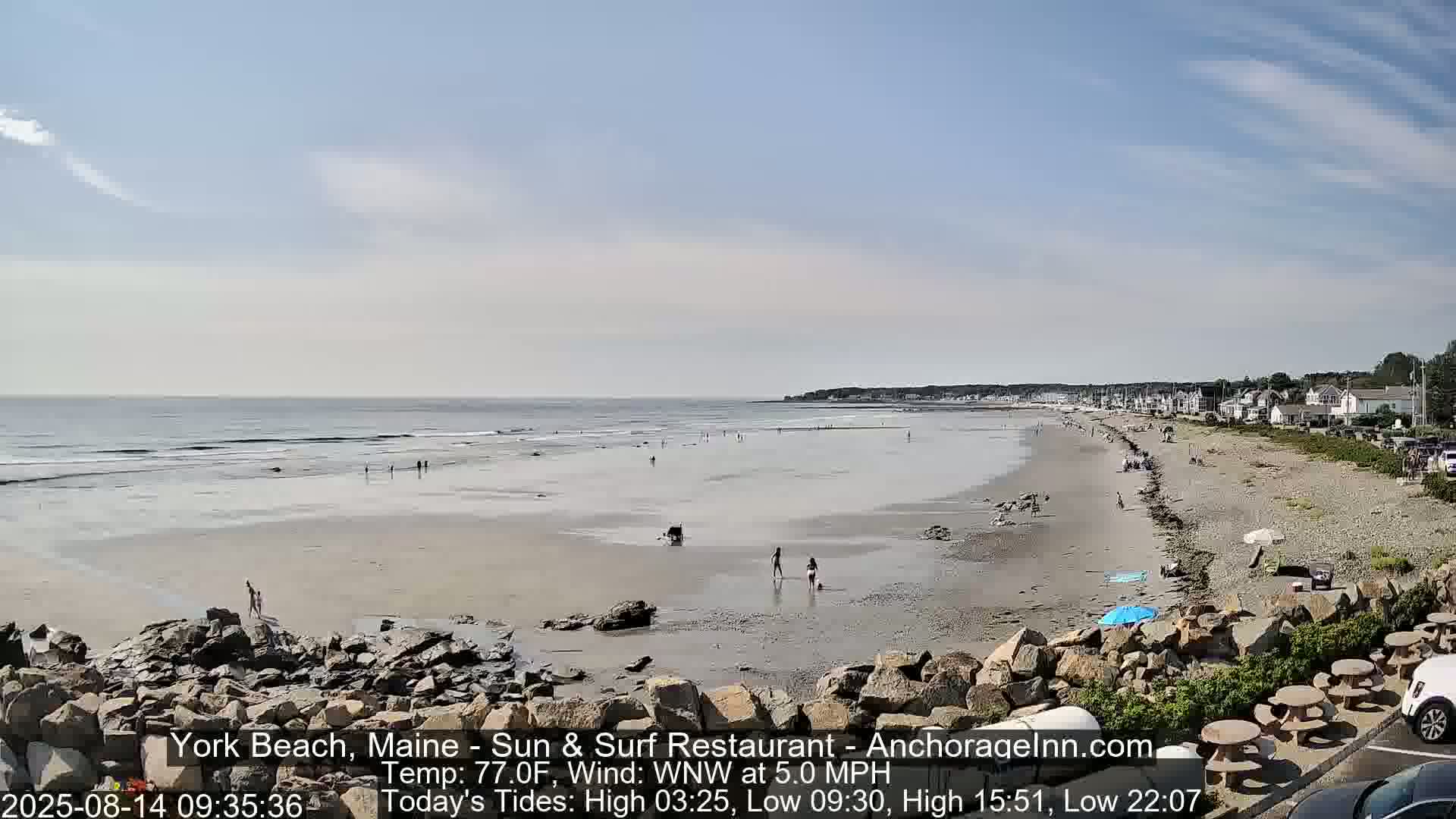 York Beach Surf Live Cam - Maine, USA